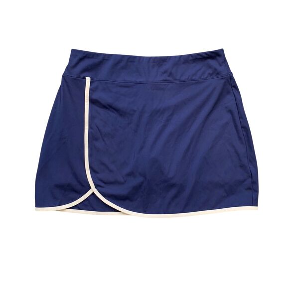 Tommy Bahama Skort Women L Large Storm White Pull On Tulip Front Inner Shorts - Picture 1 of 10